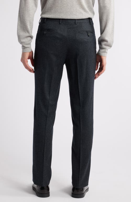 Shop Canali Impeccable Regular Fit Wool Pants In Dark Grey