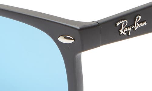 Shop Ray Ban Ray-ban Junior 47mm Wayfarer Mirrored Sunglasses In Black/blue Mirror