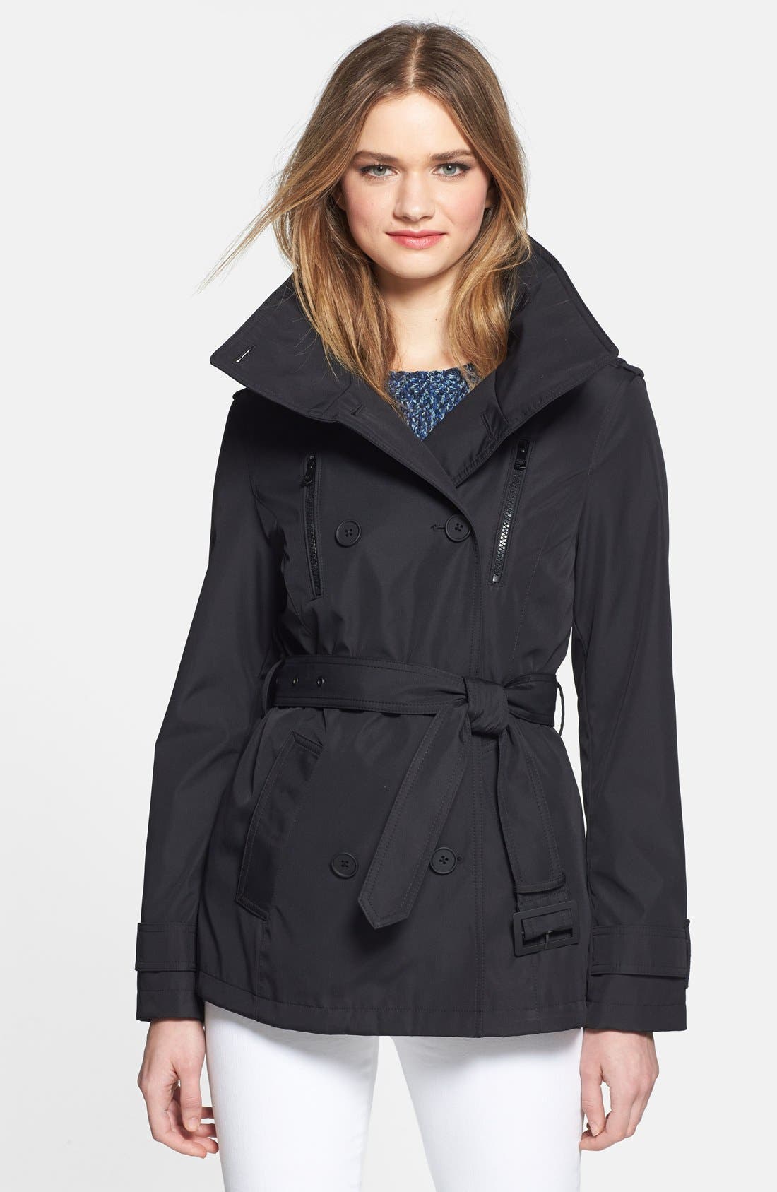 London Fog Zip Detail Trench Jacket Nordstrom