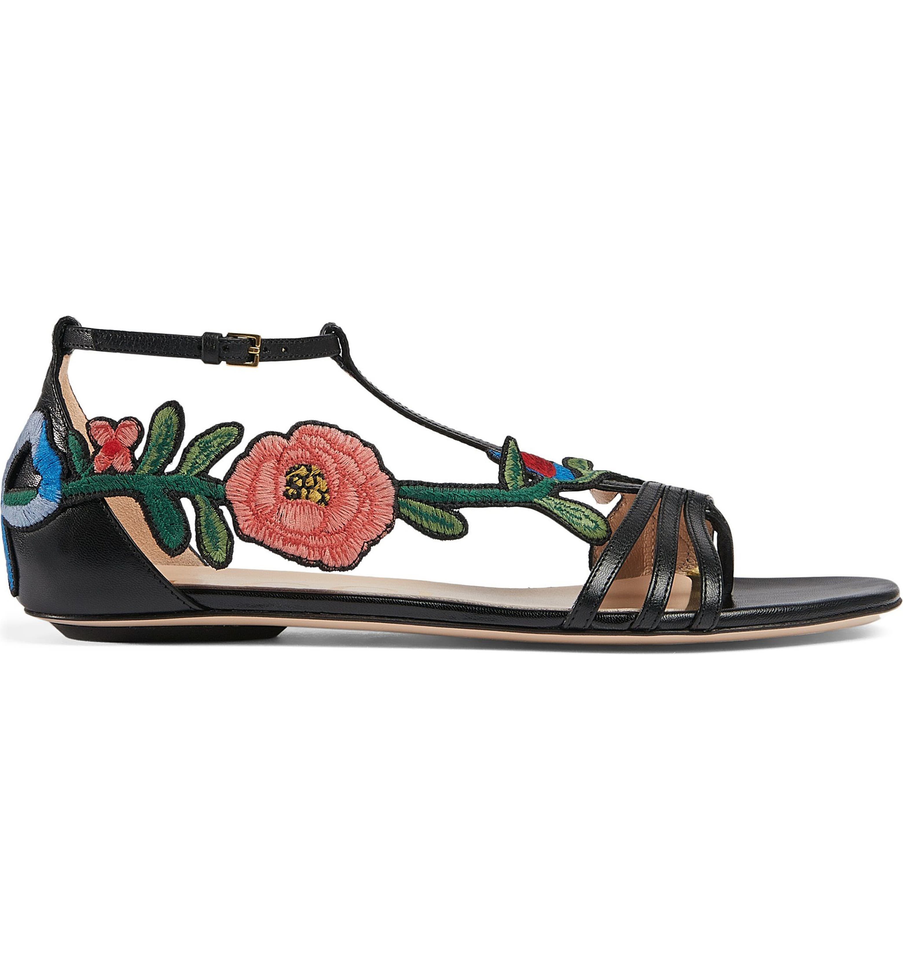 Gucci Ophelia Flower Sandal (Women) | Nordstrom