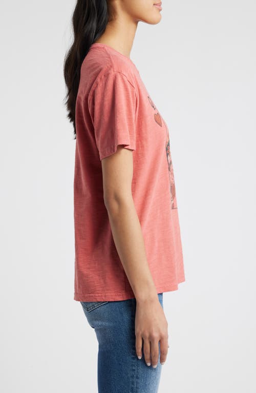 Lucky Brand Queen Of Hearts Graphic T-shirt In Pink