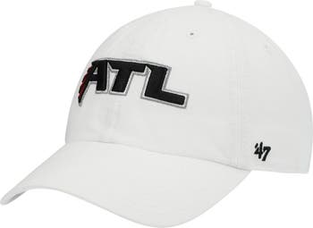 47 Men's '47 White Atlanta Falcons Clean Up Adjustable Hat
