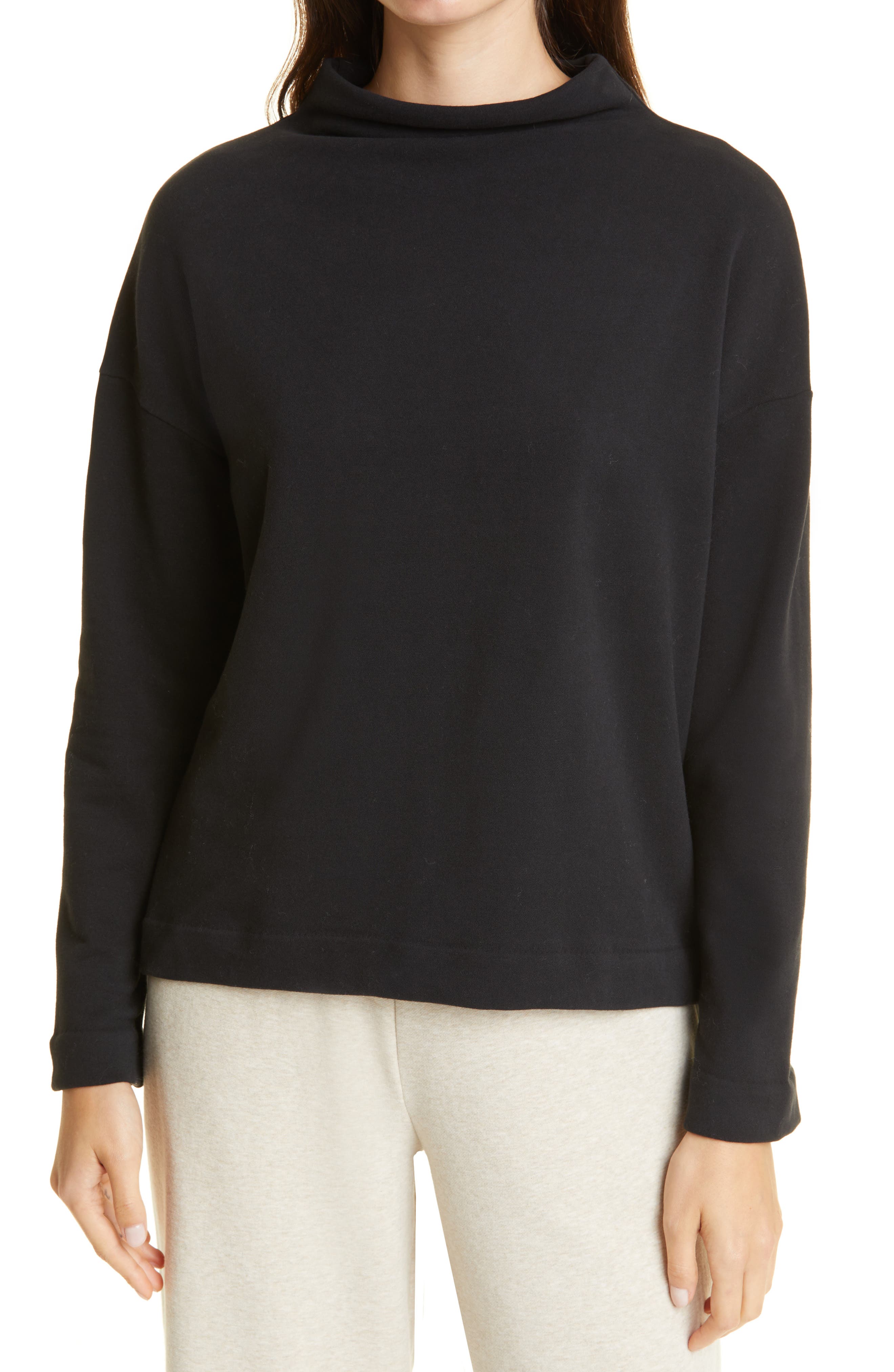 funnel neck pullover