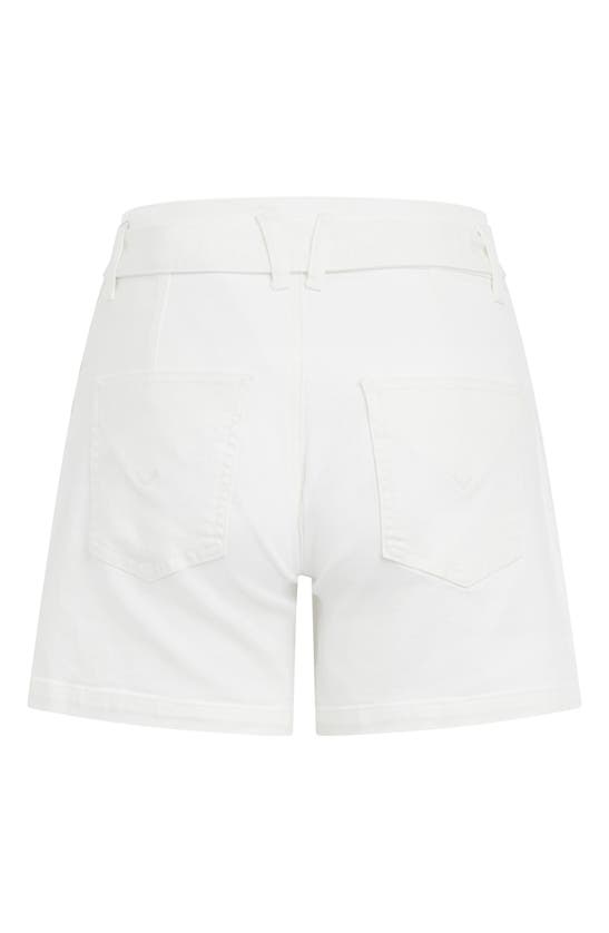 Hudson High Waist Patch Pocket Utility Denim Shorts In White ModeSens