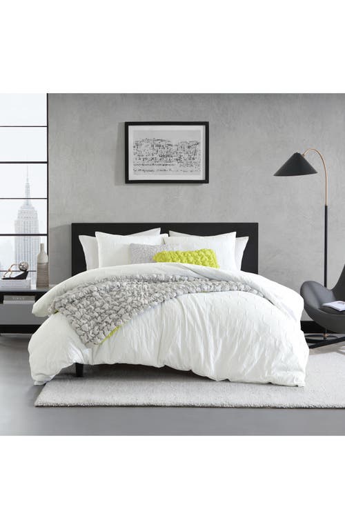 Shop Dkny Modern Hexagon Duvet Cover & Shams Set In Citron