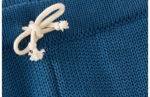Vild House Of Little Organic Cotton Nordic Knit Shorts In Fjord Blue