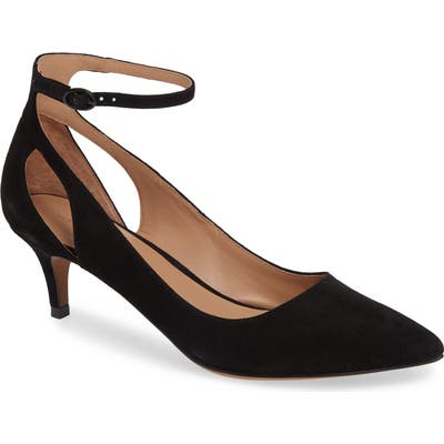 Linea Paolo Carrie Ankle Strap Pump, Black
