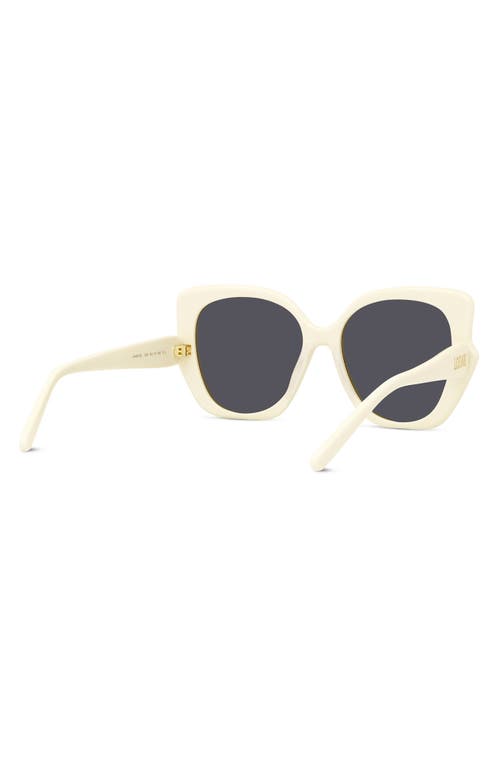 LOEWE LOEWE THIN 55MM GEOMETRIC SUNGLASSES 