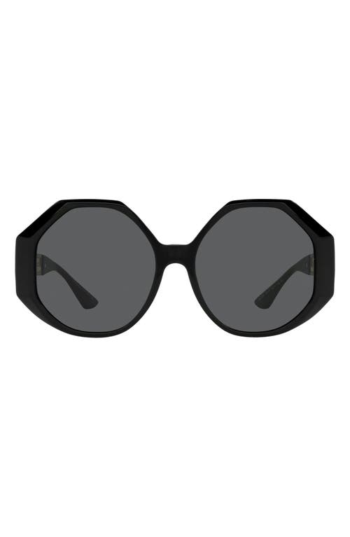 Versace 59mm Round Sunglasses in Black Grey at Nordstrom