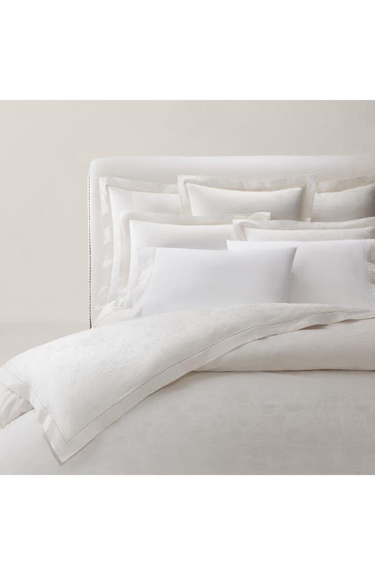 Polo Ralph Lauren Bethany Floral Jacquard Pillow Sham In Parchment