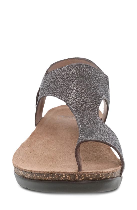 Shop Dansko Reece Sandal In Pewter