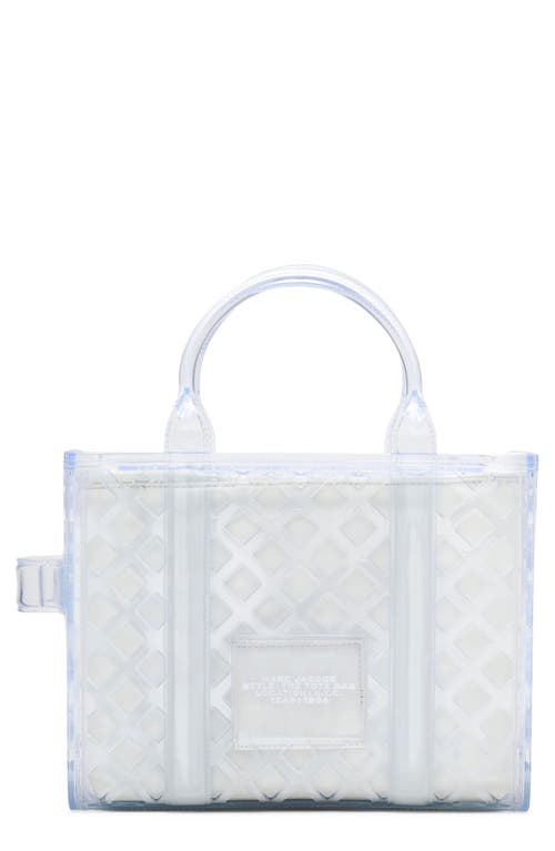 Shop Marc Jacobs The Small Tote In White/clear