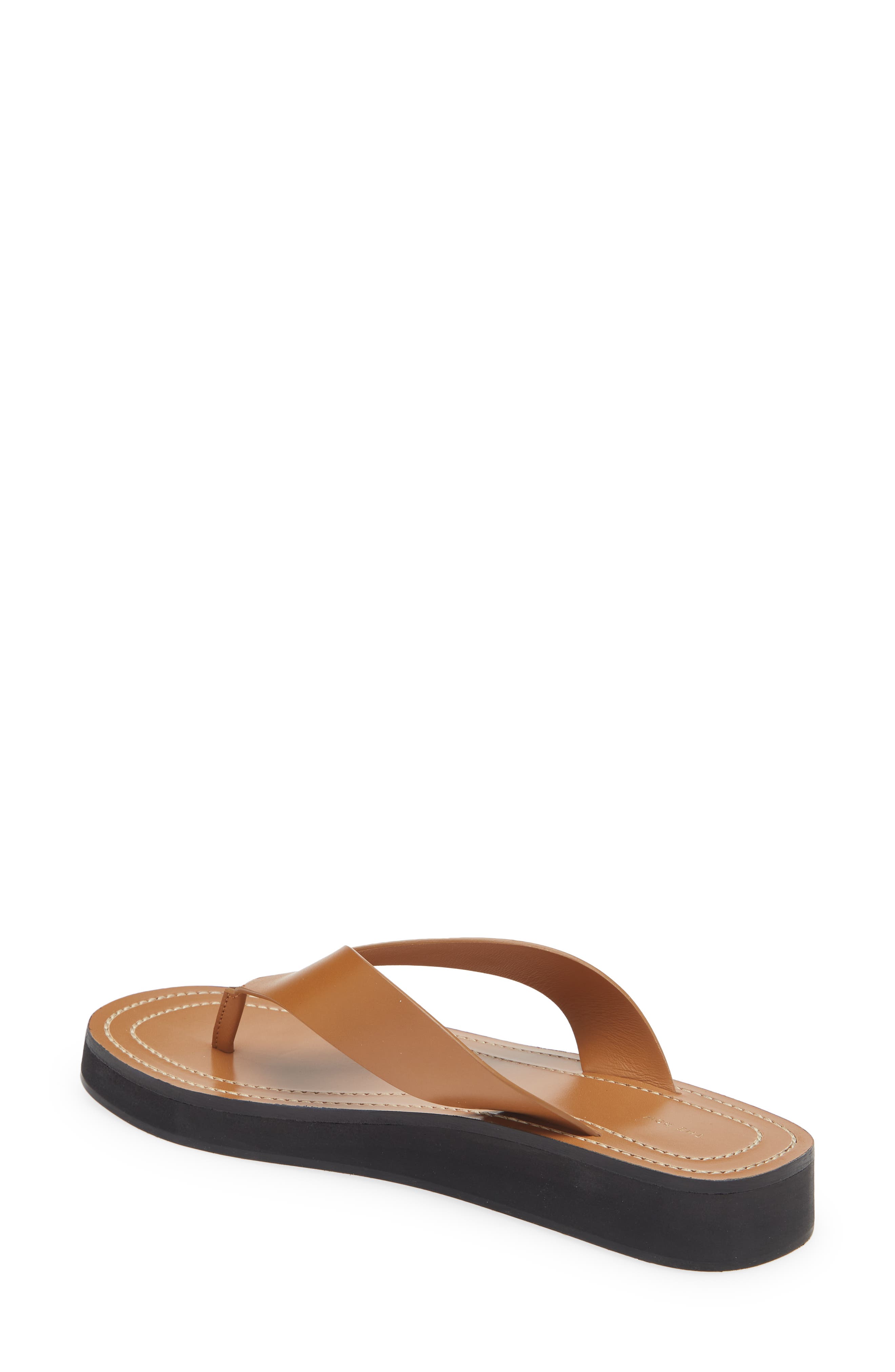 THE ROW Ginza Flip-Flop Smooth Calfskin Sandals | Smart Closet