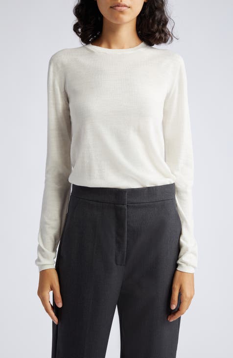 Versace Rib Wool Sweater in Black at Nordstrom, Size 8 US