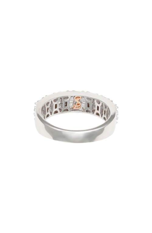 Suzy Levian Sterling Silver Cubic Zirconia Ring In White