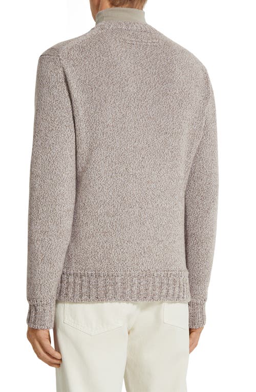 Shop Zegna Oasi Cashmere Mélange Crewneck Sweater In Piedicavallo