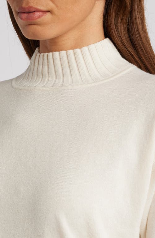 Shop Caslonr Caslon(r) Mock Neck Tunic Sweater In Ivory Pristine