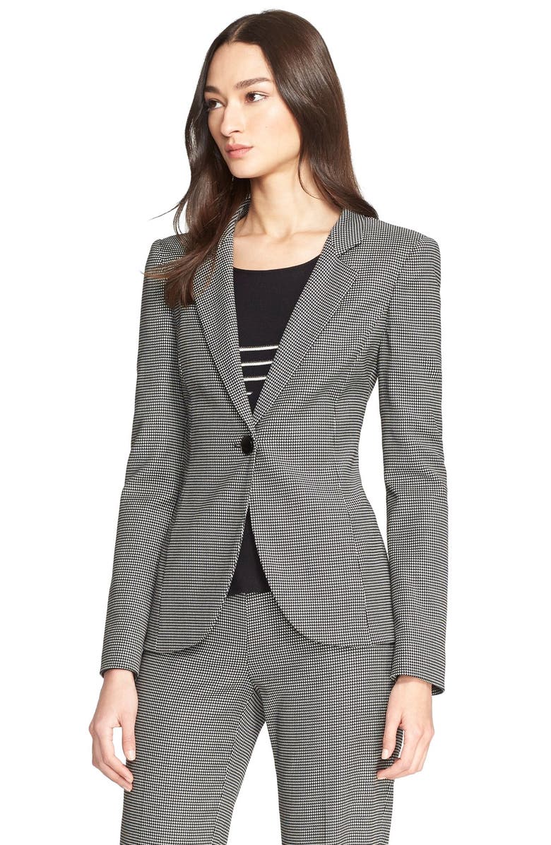 Armani Collezioni Houndstooth One-Button Jacket | Nordstrom