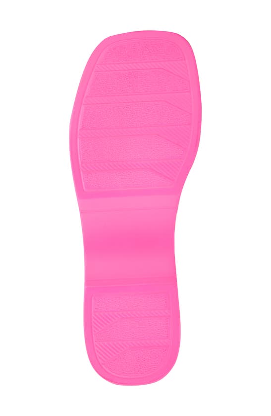 Olivia Miller Dreamer Slide Sandal In Neon Pink