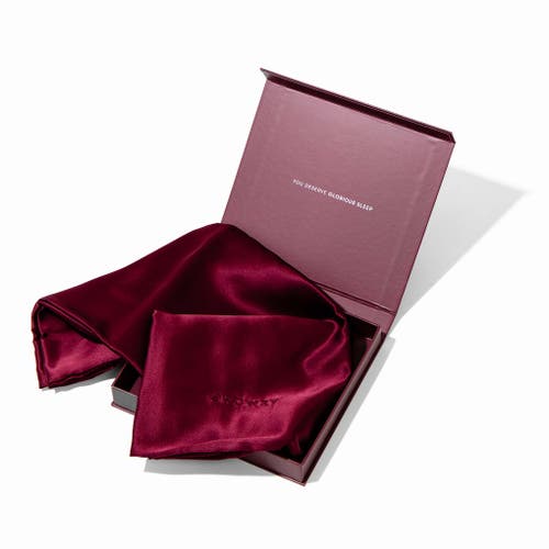 Drowsy Sleep Co . Queen Silk Pillowcase In La Vie En Rouge
