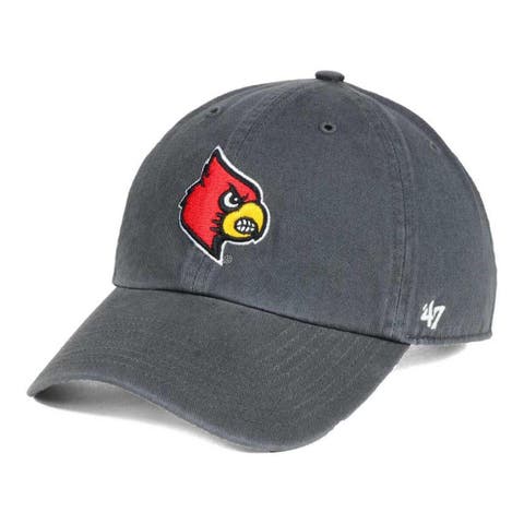 Louisville Cardinals '47 Clean Up Adjustable Hat - Charcoal