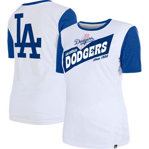 New Era Women's Los Angeles Dodgers White Gameday Pinstripe Tank Top