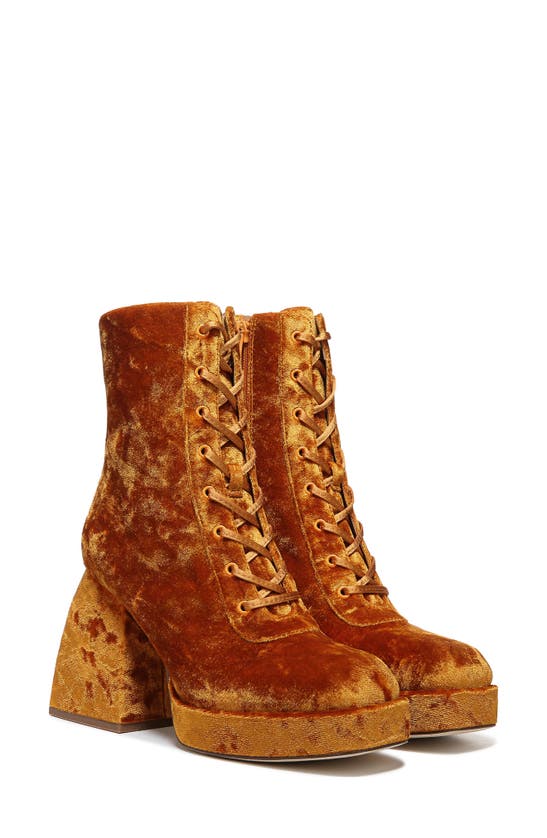 Circus Ny Kia Block Heel Bootie In Orange