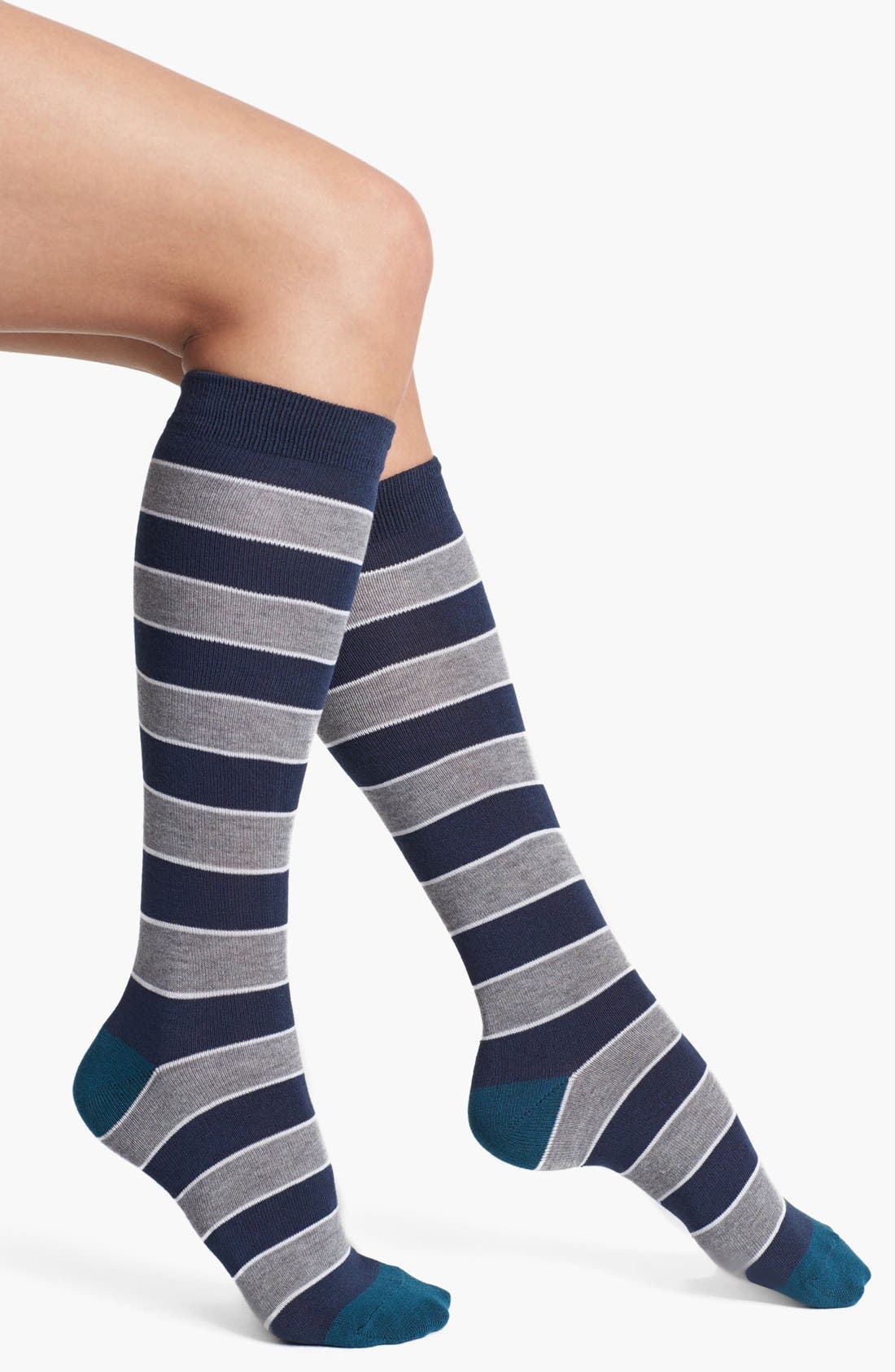 Nordstrom 'Soft Touch' Stripe Knee High Socks Nordstrom