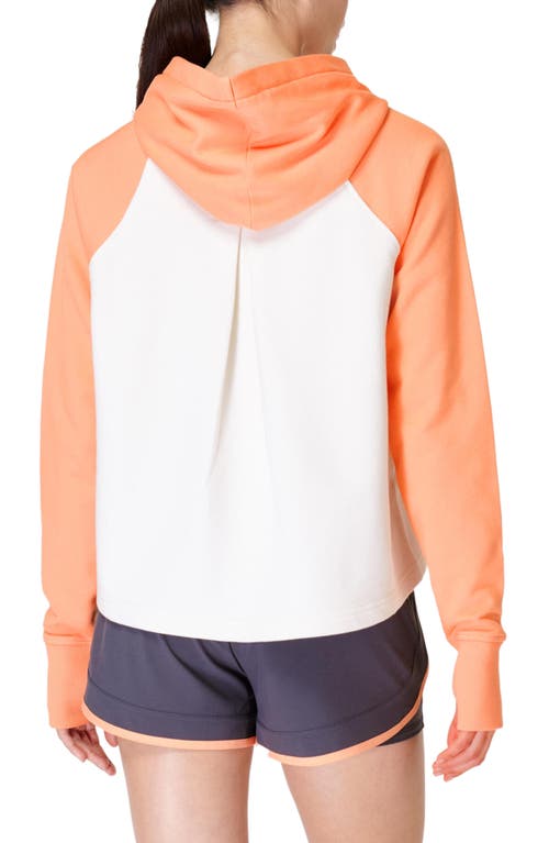 Sweaty Betty Revive Colorblock Hoodie in Lily White