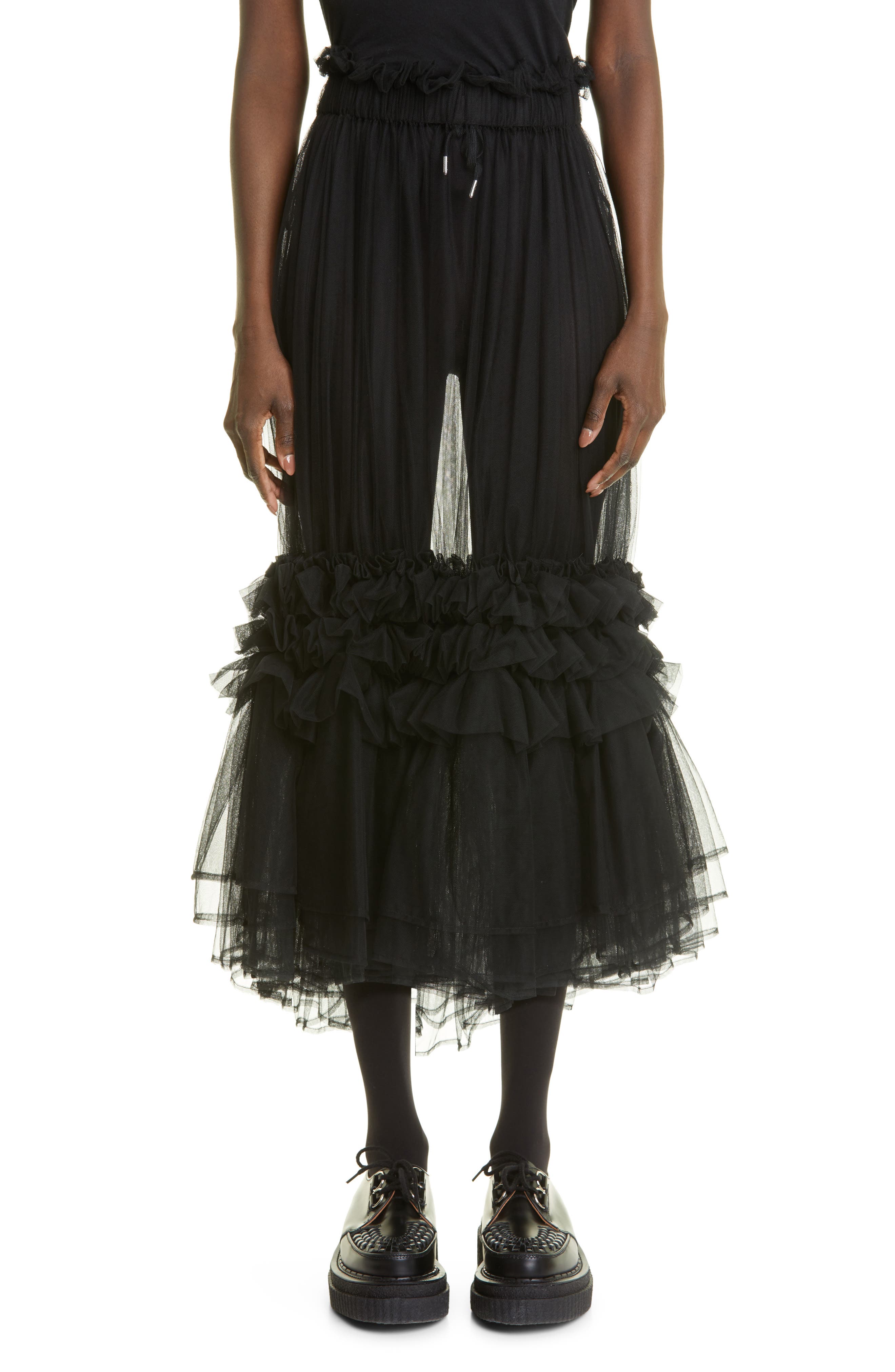 black tulle skirts