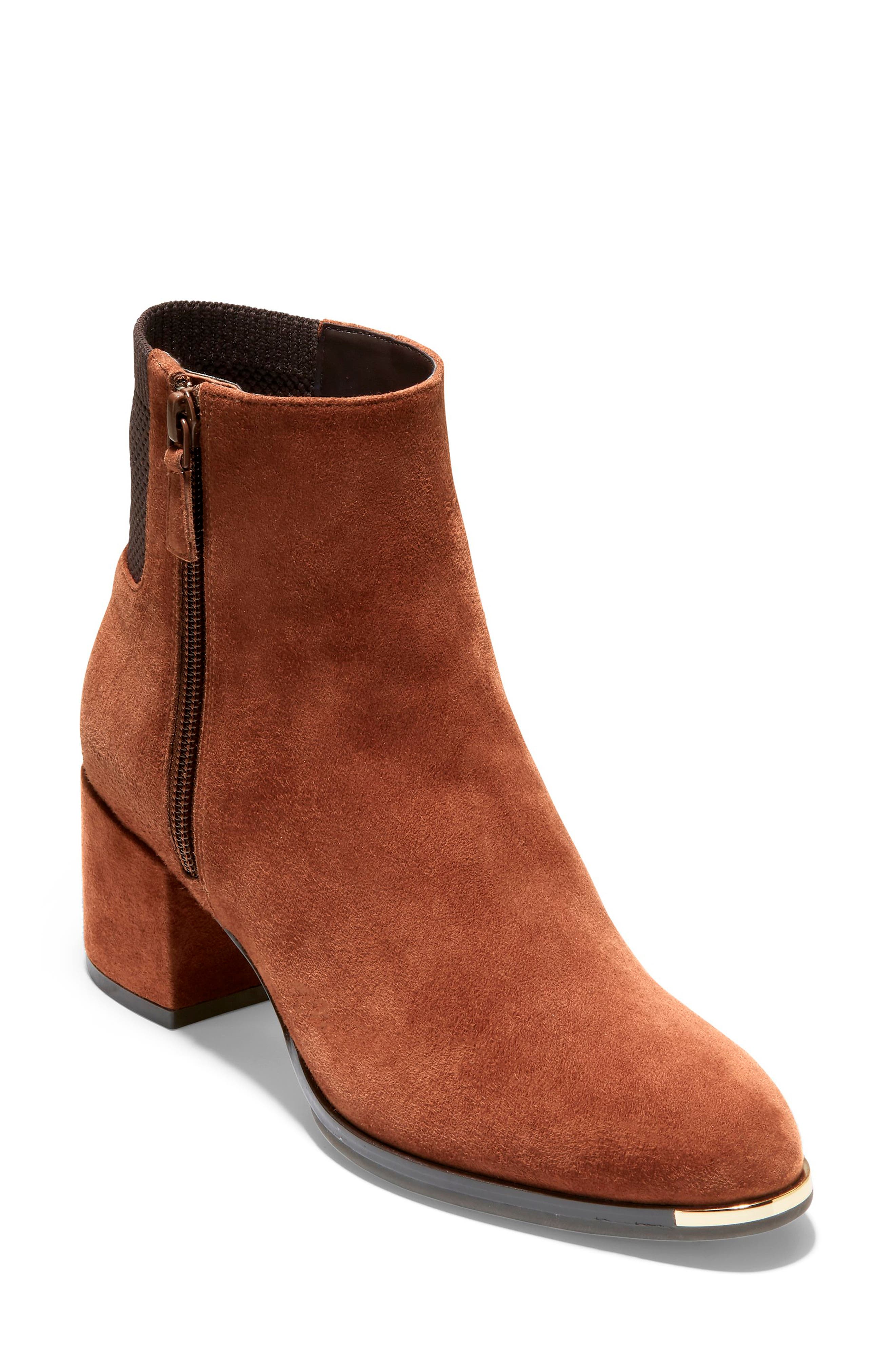 cole haan booties brown