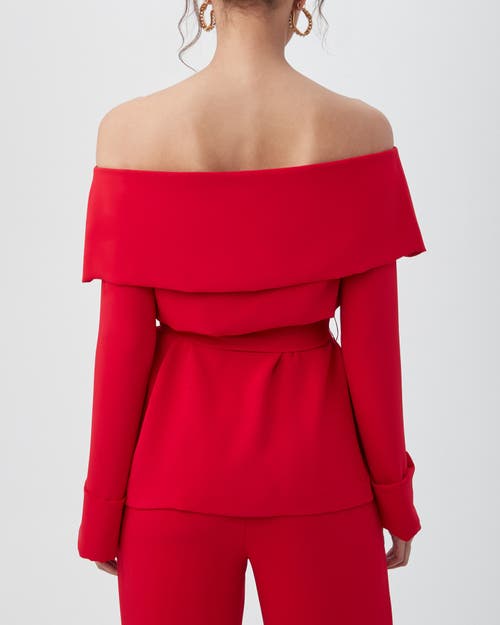 Shop Trina Turk Lyndi Top In Red Spark