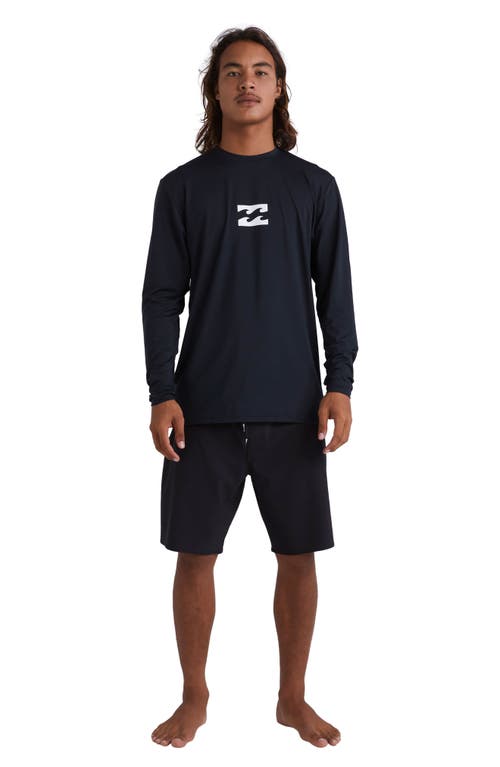 Shop Billabong All Day Wave Long Sleeve T-shirt In Black