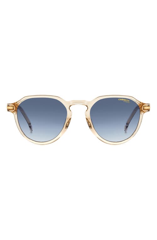 Carrera Eyewear 50mm Round Sunglasses In Blue