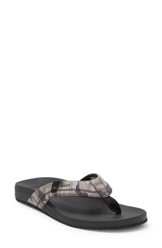 Reef Cushion Spring Flip Flop In Camo/ Black
