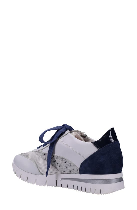 Shop Ron White Zola Weatherproof Wedge Sneaker In Dark Jeans