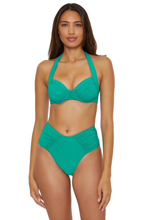 Shop Becca Color Code Underwire Bikini Top In Peacock