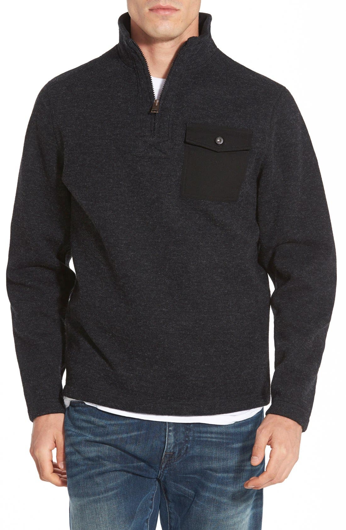 timberland quarter zip fleece