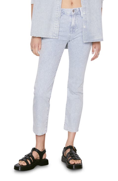 Le High Ankle Straight Leg Jeans (Solar Stripe)
