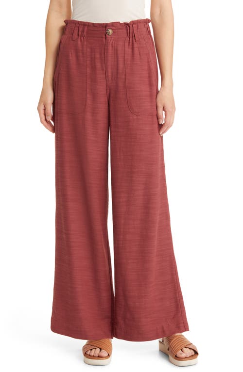 Sky Rise Wide Leg Pants in Apple Butter