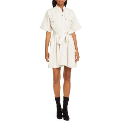 A.l.c. Bryn Belted A-Line Dress, Ivory