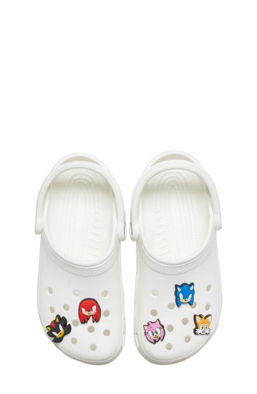 Shop Crocs Sonic The Hedgehog 5-pack Jibbitz Shoe Charms In White