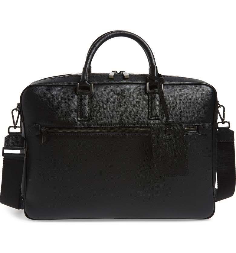 Serapian Milano Evoluzione Slim Water Resistant Leather Briefcase ...