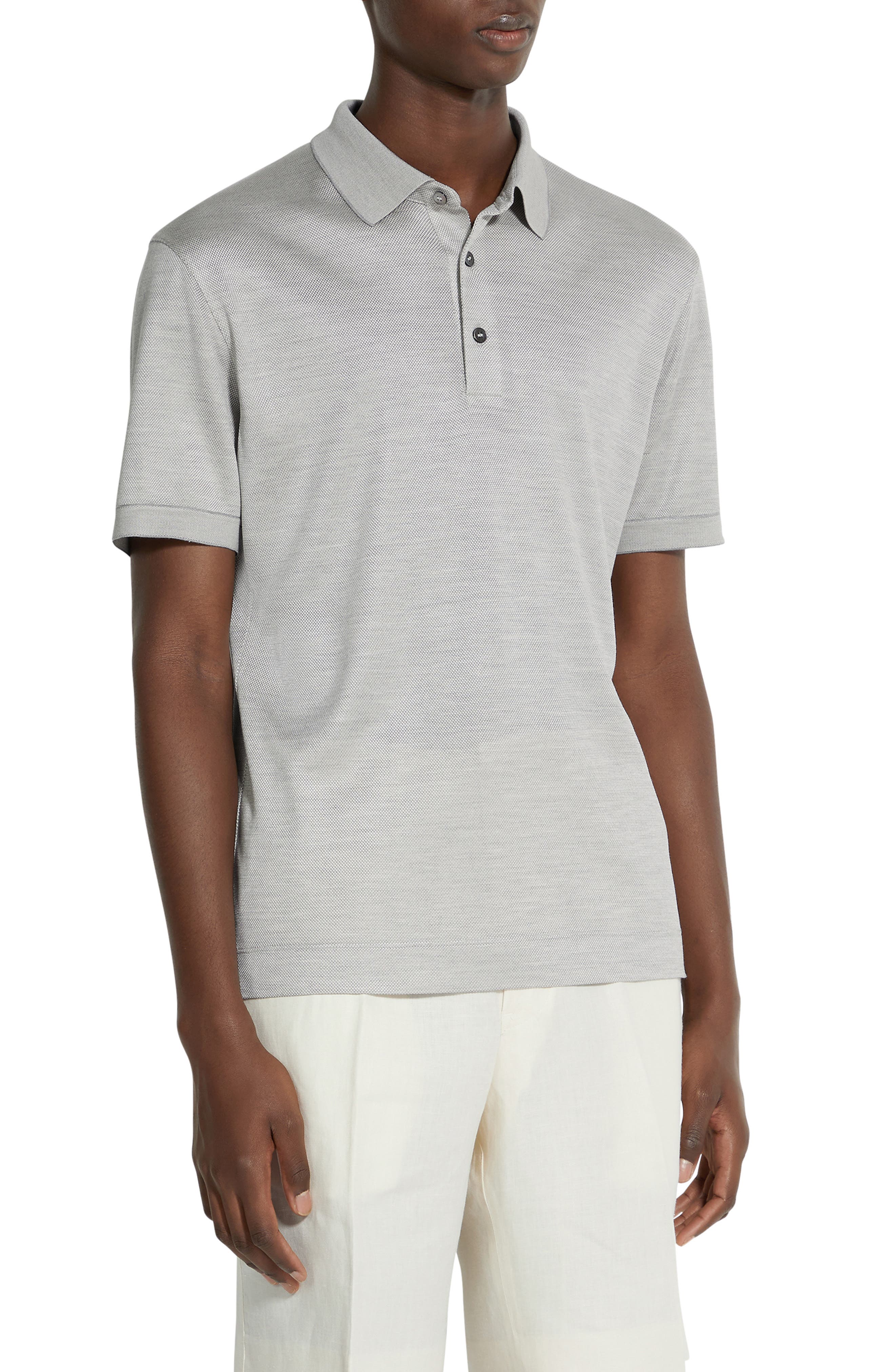 Polo Shirt ZEGNA Men color White