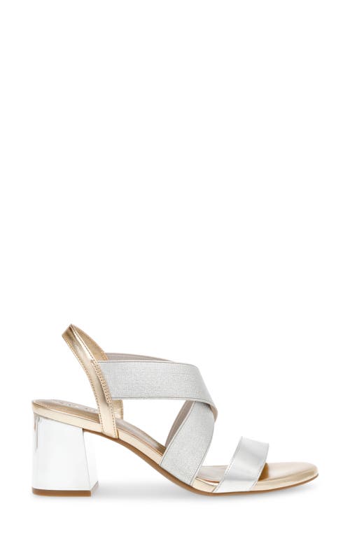 Shop Anne Klein Ryles Slingback Sandal In Silver/gold