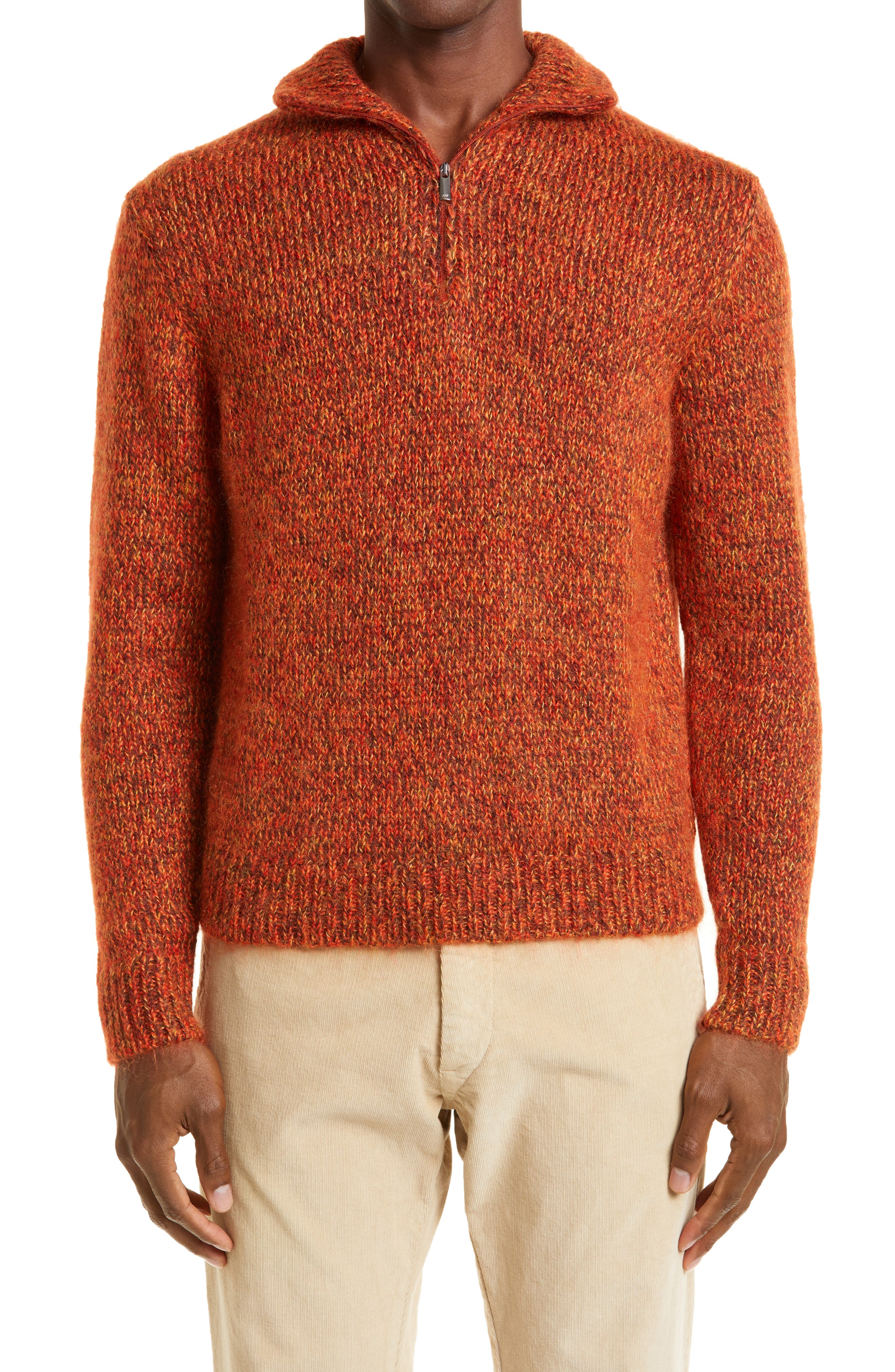 dark orange sweater mens