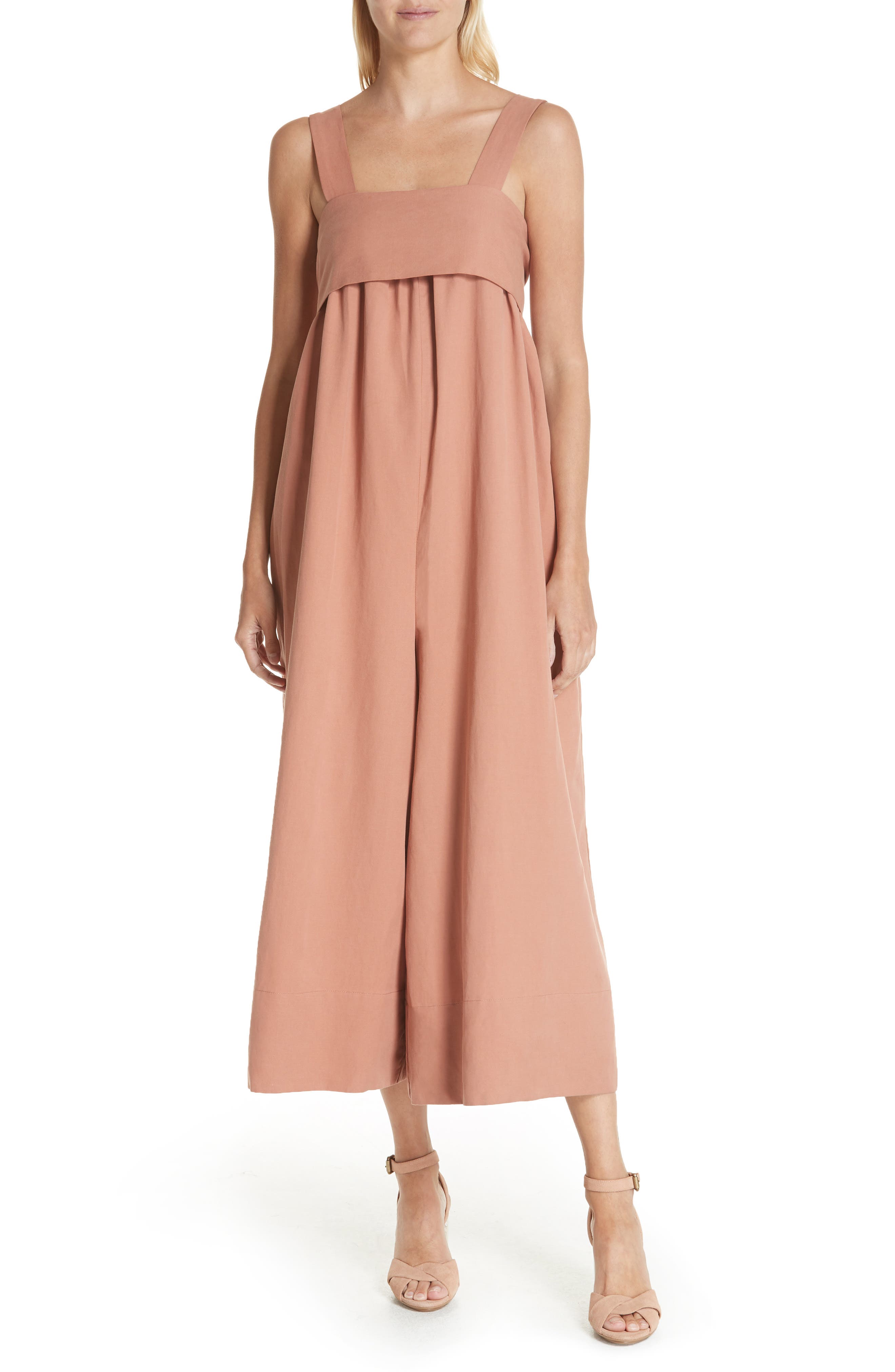 zimmermann strapless flounce dress