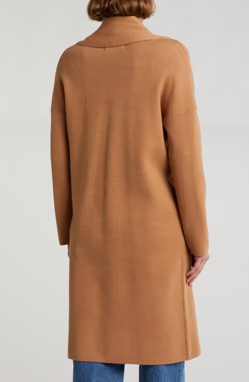By Design Alicia Open Front Long Cardigan In Camel