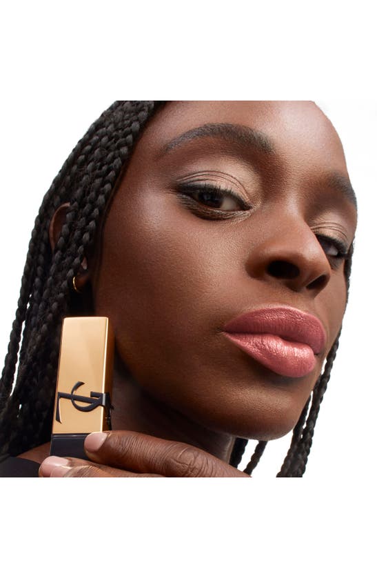 Shop Saint Laurent Rouge Pur Couture Caring Satin Lipstick With Ceramides In N15 Nude Self