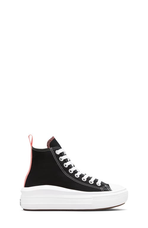 Shop Converse Chuck Taylor® All Star® Move High Top Platform Sneaker In Black/pink Salt/white